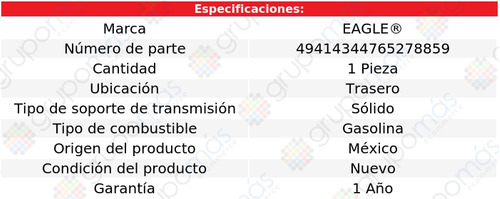 Soporte Trans Tras Eagle Chevrolet Corvette V8 5.7l 97 A 04 Foto 4