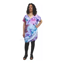 Vestido Mujer Tunica Seda Batik Artesanal