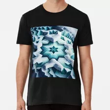 Remera Cartoon 3d Winter Snowflake Pattern Digital Painting 