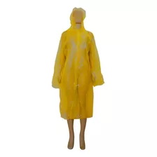 Capa De Chuva Adulto Descartável Amarelo- Yins