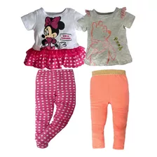 Kit 2 Conjuntos Disney Minnie, Pooh