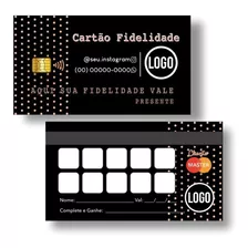 1000 Cartão De Visita/ Fidelidade + Adesivo (personalizado)