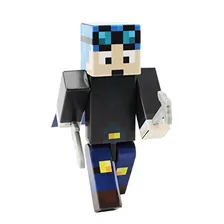 Blue Hair Miner Boy, (no Minecraft) De 4 PuLG Por Endertoys