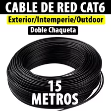 Rollo Cat6 15 Mts Utp Intemperie Outdoor Internet Cctv