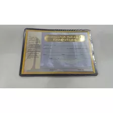 Certificado De Evangelista Com Alto Relevo Dourado C/50 Un 