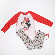 Pijama Niña Minnie Bow Rojo Disney