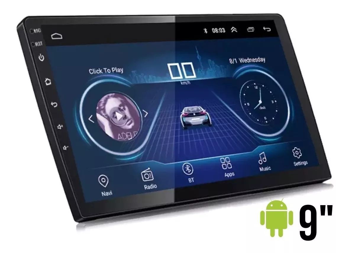 Radio 9 Pulgadas Android 12 Pantalla Bluetooth Gps Mp5 Mp3