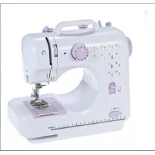 Máquina De Coser Portátil Recta Con 12 Tipos De Puntadas Color Blanco