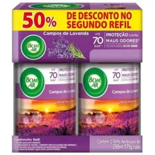 Bom Ar Aromatizante Refil 2 X Unidades Campos De Lavanda