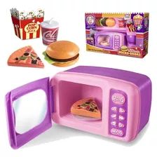 Kit Microondas Infantil Cook House Meu Lanchinho Acessórios