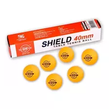 Bola De Tenis De Mesa 40mm Com 6 Unidades Shield Brand