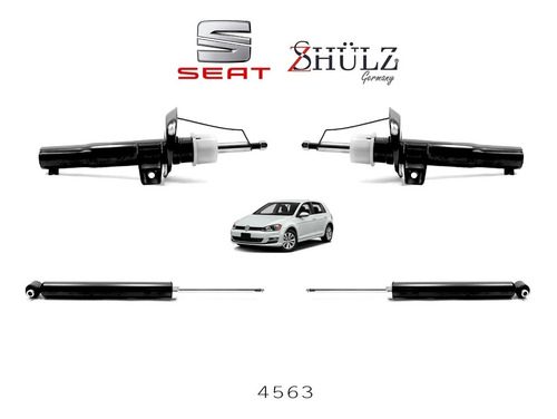 Kit 4 Amortiguadores Suspension Audi A3 13-19, Tt 15-18 Gas Foto 2
