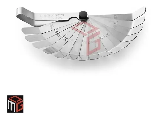 Juego Sondas Galgas Curvas Bremen Milimetro Grabadas 16 Pz 0.05 A 1.00 Cod. 7035 Dgm