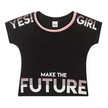 Blusa Infantil Menina Algodão Girl Future Tam.: 4