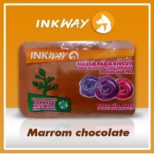Massa De Biscuit Inkway 900g Cores Cor Marrom Chocolate