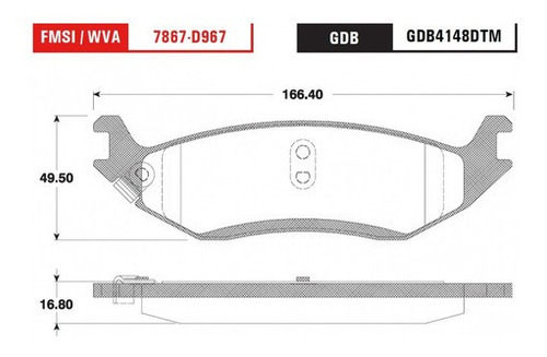 Kit Balatas D/t Ceramica Trwp Ram 1500 4.7 2008 Foto 3