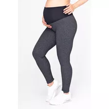 Calça Legging Rolamoça Gestante Supplex Mescla -06346-me75pt