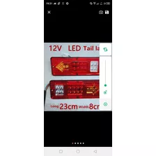 Par Lanterna Led Para Caminhão E Hr Medida 23cm,por 8cm 12v