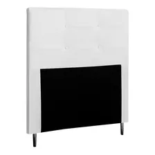 Cabeceira Cama Box Solteiro Luna 90cm Corano Branco