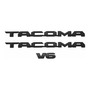 Emblema Letras Tacoma + V6 + 4x4 Negro + Regalo Toyota 06-15