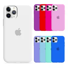 Carcasa De Silicona Para iPhone 11 Pro Max (colores)