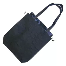 Bolsa De Jean Con Cordón, Tote Bag 35x40 Cm, Interior Estamp