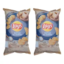 Batata Lay's Rústicas Sal Marinho Kit Com 2 Unidades De 68g