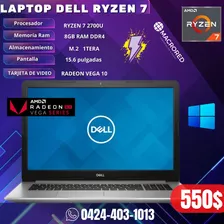 Laptop Dell Ryzen 7 / 8gb / 1 Tera/ Graficos Vega 10