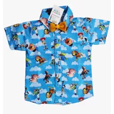 Camisa Infantil Menino Roupa Temática Toy Story Sem Sapato