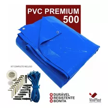 Capa De Piscina 10 Em 1 Pvc Proteção+termica 7x4 M