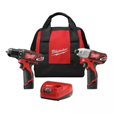 Milwaukee Kit Taladro + Atornillador +2 Baterías M12 2494-22