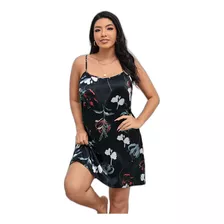 Vestido De Tirantes Con Estampado Floral De Satén Hermosa