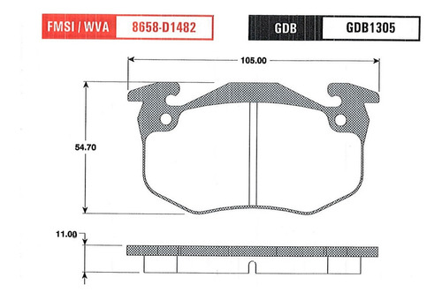 Balatas Trw Traseras Peugeot 306 1997 A 1998 2.0l Foto 2