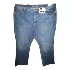 Pantalon Jeans Azul Mezclilla Talla 24 ( 44 Mex ) Old Navy 