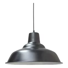 Lampara Colgante Campana Galponera Negro Ø40 Metalico