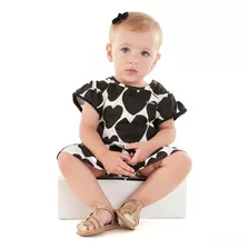 Vestido Body Bebê Menina Meia Malha Up Baby 43250