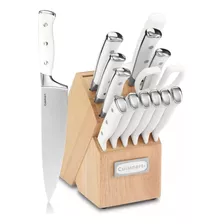 Conjunto De Facas Cuisinart Branco 15 Peças C77wtr-15p