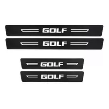 4 Sticker Protección Estribos Vw Golf Fibra De Carbono