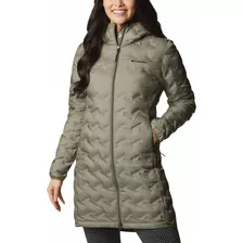 Campera Columbia Delta Ridge Long Down Jacket Mujer (stone