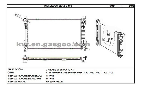 Tanque Plstico Izquierdo Mercedes Benz Kompresor C180c230 Foto 2