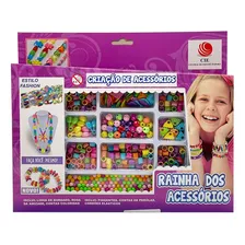 Brinquedo Kit Criação De Acessórios Pulseira Colar Pingente