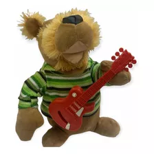 Peluche Perro Con Guitarra A Pila Buena Calidad Dmt