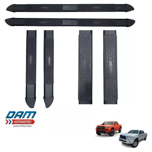 Estribos Toyota Tacoma Doble Cabina 2006 A 2023 Negro  Foto 4