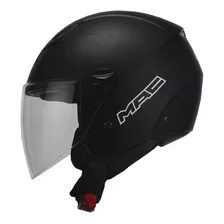 Casco Para Moto Abierto Mac Helmets Beat Mac607211113 Negro Mate Mate Talle S 