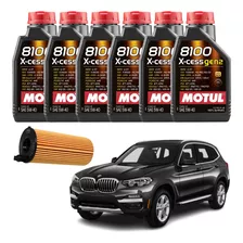 Kit Óleo Motul 5w40 Bmw X3 20i 30i 2018 2019 2020 2021 2022