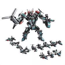 Blocos De Montar Robô Transformers 577 Peças 25 Em 1 Cubic