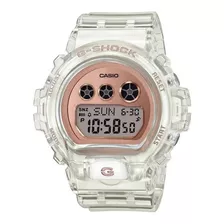 Reloj Casio Skelton Transparente Original Para Dama E-watch Color Del Fondo Rosa