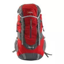 Mochila Everest 55 L National Geographic Mod. Mng255 Roja Color Rojo Diseño De La Tela Poliéster
