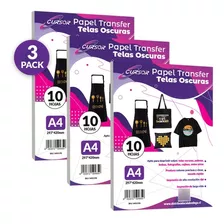 Papel Transfer Telas Oscuras 30 Hojas Envio Gratis