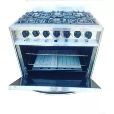 Cocina Industrial Kokken 76cm. 6h Acero Inox. C/ Grill